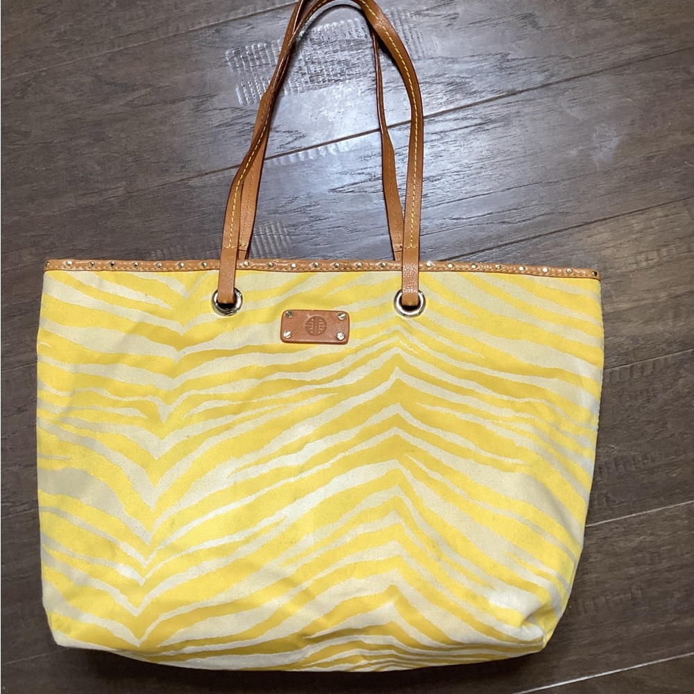 Antonio Melani X/Large Tote shopper bag Yellow Animal print Women's Tote Bag
